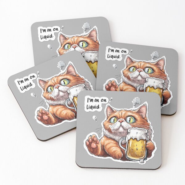 Item preview, Liquid Diet Mood: Cat Edition designed and sold by Kat's Design Hub.