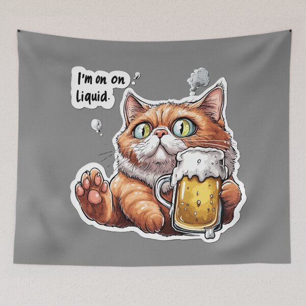 Item preview, Liquid Diet Mood: Cat Edition designed and sold by Kat's Design Hub.