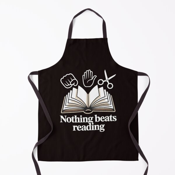 Item preview, Nothing Beats Reading Rock Paper Scissors – Funny Book Lover Saying designed and sold by Redgiant87x.