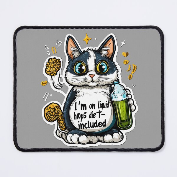 Item preview, This Cat Is on a Liquid Diet designed and sold by Kat's Design Hub.