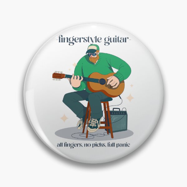 Item preview, Fingerstyle Guitar T-shirt designed and sold by BdawgsFactory.