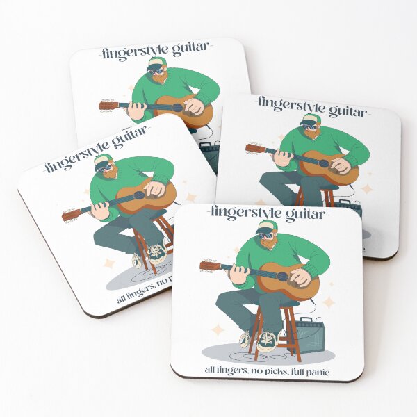 Item preview, Fingerstyle Guitar T-shirt designed and sold by BdawgsFactory.
