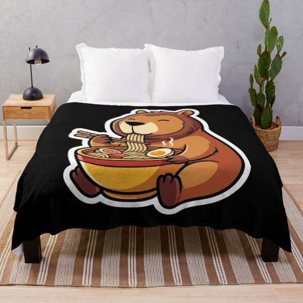 Item preview, Bear Eating Ramen Noodles Food Lover designed and sold by SofenArt.