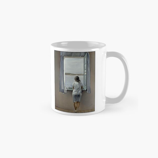 WOMAN IN THE WINDOW : Vintage 1925 Dali Painting Print Classic Mug