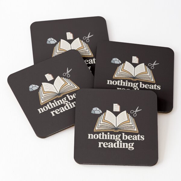 Item preview, Nothing Beats Reading Rock Paper Scissors – Bookworm Humor Design designed and sold by Redgiant87x.