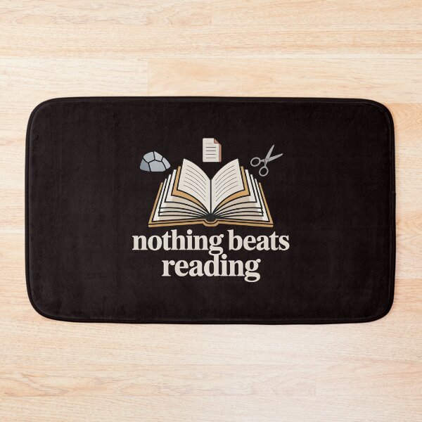 Item preview, Nothing Beats Reading Rock Paper Scissors – Bookworm Humor Design designed and sold by Redgiant87x.