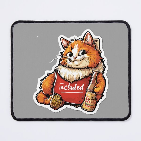 Item preview, Liquid Diet Cat with Beer designed and sold by Kat's Design Hub.