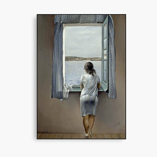 Disover WOMAN IN THE WINDOW : Vintage 1925  Painting Print | Canvas Print