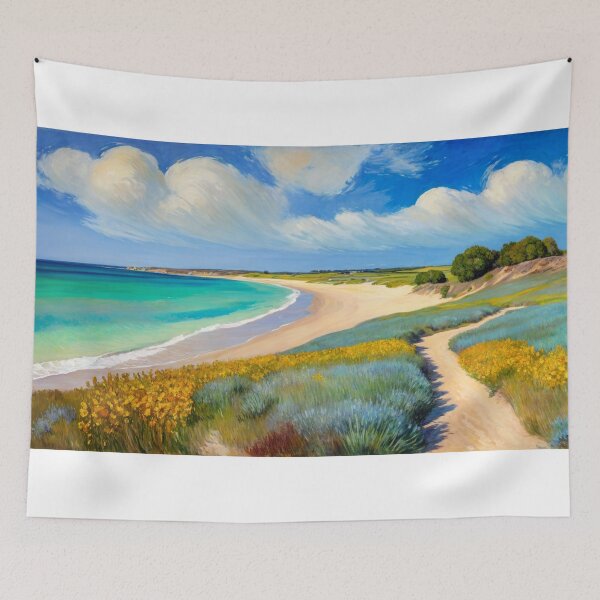 Item preview, Peaceful Summer Bay designed and sold by Undersea Ai Art.