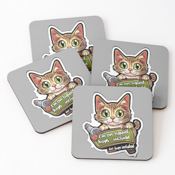 Item preview, When the Cat Is on a Liquid Diet designed and sold by Kat's Design Hub.