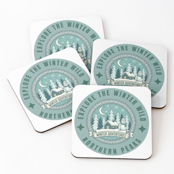 Item preview, Winter Adventures | Snowy Cabin Badge Design designed and sold by M.Store.