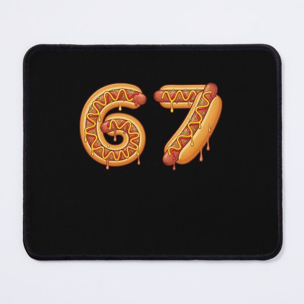 Item preview, 67 Hot Dog Number Foodie Humor designed and sold by SofenArt.