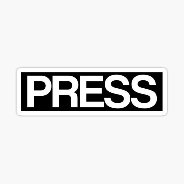 PRESS Sticker