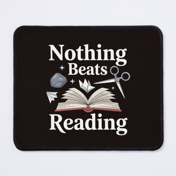 Item preview, Nothing Beats Reading Rock Paper Scissors – Librarian Approved Humor designed and sold by Redgiant87x.