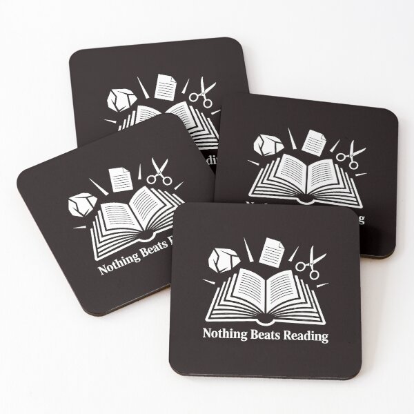 Item preview, Nothing Beats Reading Rock Paper Scissors – Funny Reading Quote designed and sold by Redgiant87x.