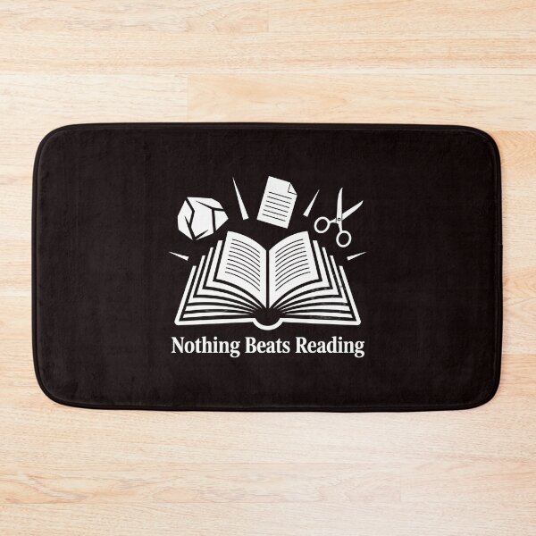Item preview, Nothing Beats Reading Rock Paper Scissors – Funny Reading Quote designed and sold by Redgiant87x.