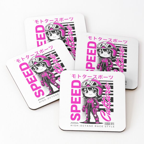 Item preview, Kawaii Speed Culture Racing Girl — Cute High-Octane Japanese Anime Illustration designed and sold by Colorful-Garden.