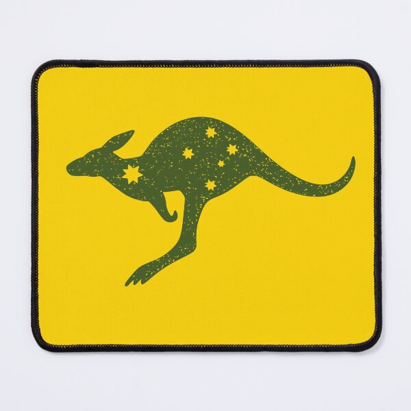 Item preview, Australia Kangaroo Green Gold Aussie Roo Patriotic Sports designed and sold by JackCurtis1991.