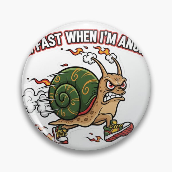 Item preview, I’m Fast When I’m Angry – Funny Snail Cartoon Speed Meme T-Shirt designed and sold by ZYNORAworld.