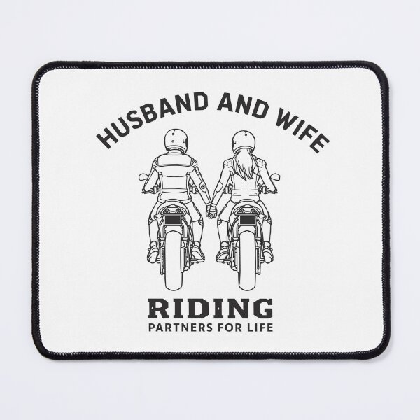 Item preview, Husband and Wife- Riding Partners for Life designed and sold by TwoWheels-shop.