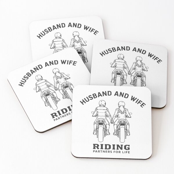 Item preview, Husband and Wife- Riding Partners for Life designed and sold by TwoWheels-shop.