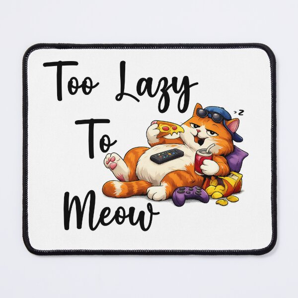 Item preview, Too Lazy To Meow – Funny Sleeping Cat designed and sold by hafidoox.
