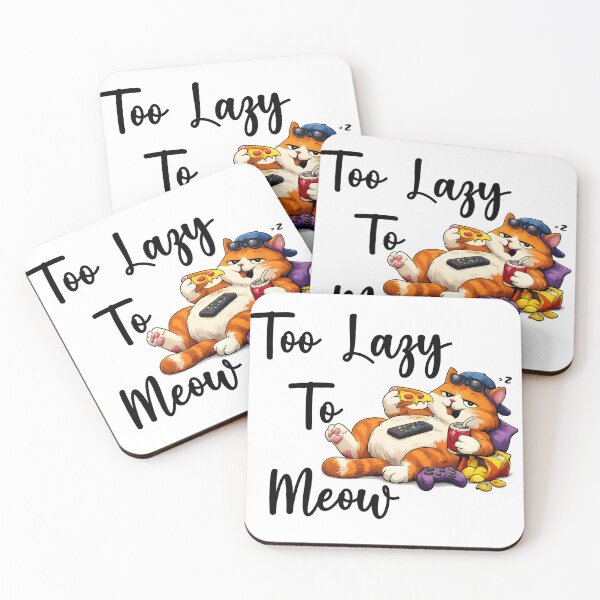 Item preview, Too Lazy To Meow – Funny Sleeping Cat  designed and sold by hafidoox.