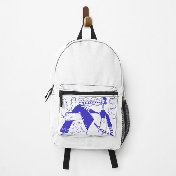 Item preview, Abstract Blue Figure – Surreal Night Illustration designed and sold by Randomundi.
