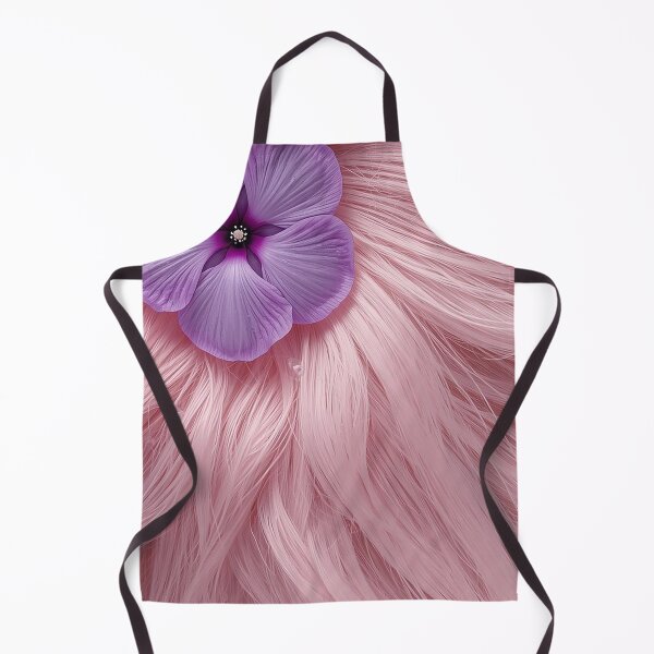 Item preview, Pink Fur Texture with Purple Flower – Pastel Aesthetic Macro Art Bag Design designed and sold by Impact-Art.
