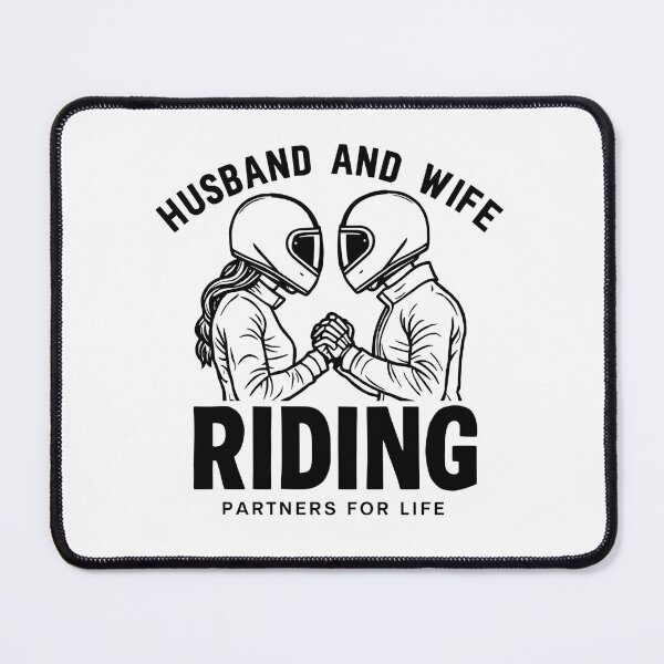 Item preview, Together on the Ride – Husband & Wife designed and sold by TwoWheels-shop.