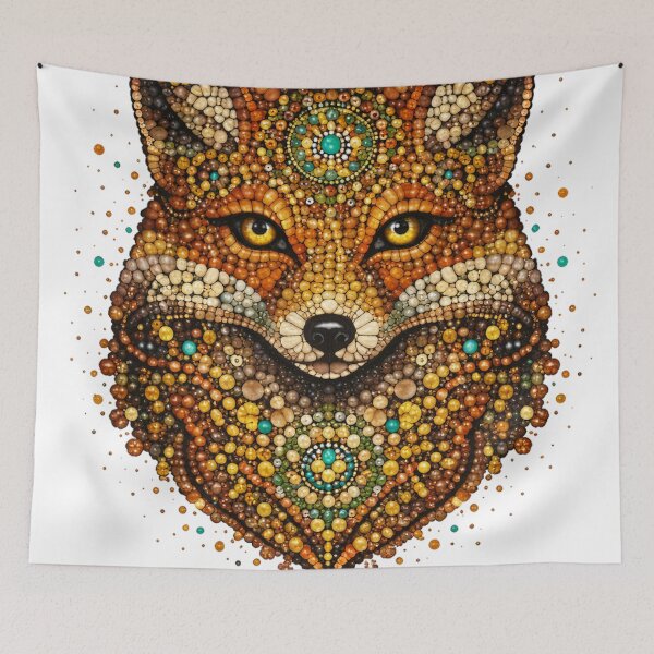 Item preview, Majestuoso mosaico de zorros designed and sold by xavier-explore.