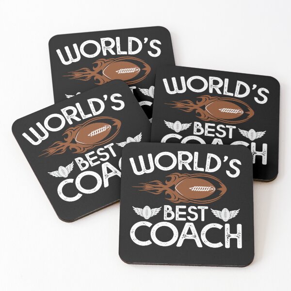 Item preview, World’s Best Coach – Funny Football Coach Thank You  designed and sold by GetGoodFit.
