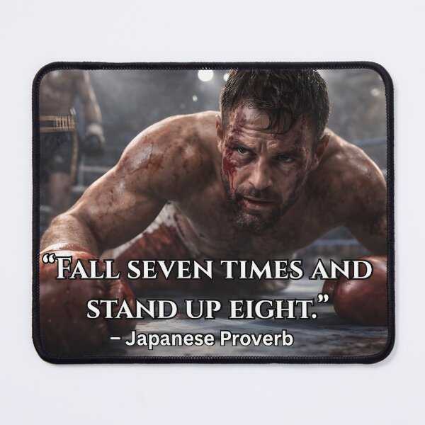 Item preview, “Fall seven times and stand up eight.” designed and sold by ArtOfWarTshirts.