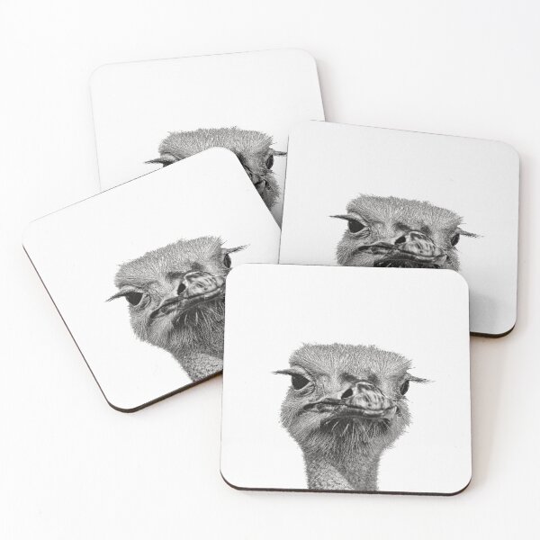 Item preview, Portrait of an annoyed ostrich designed and sold by shackledlettuce.
