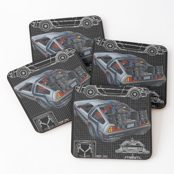 Item preview, Back to the Future Delorean Poster designed and sold by iannyuk.
