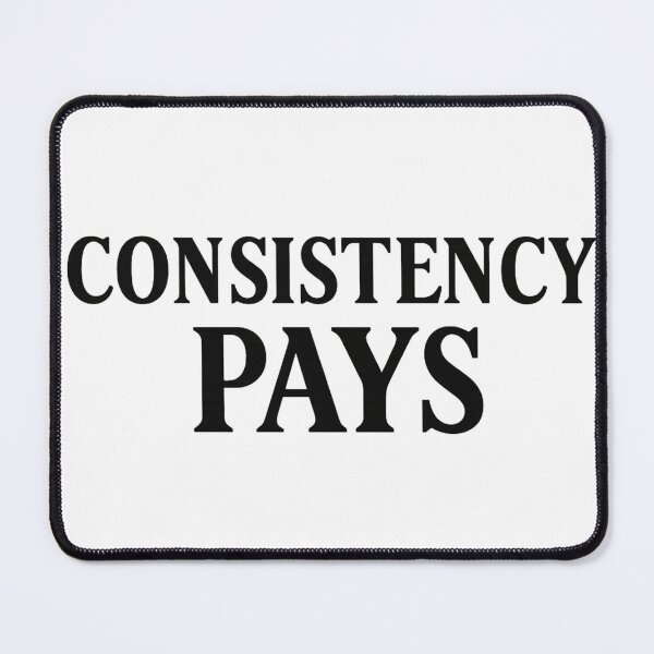 Item preview, Consistency Pays – Minimalist Motivational Typography Design designed and sold by JayInspires.