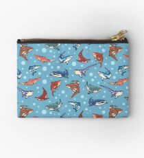 Sharks in the light blue Studio Pouch