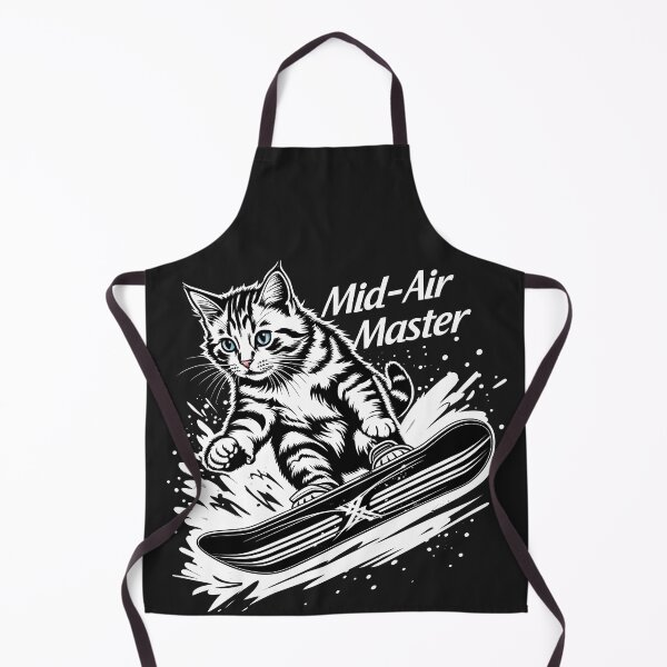 Item preview, Snowboarding Cat Action Winter Sports Illustration designed and sold by Uglyandcute.