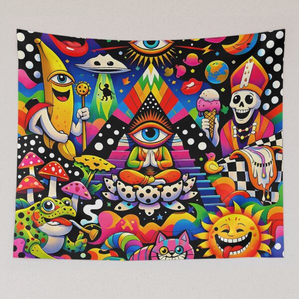 Item preview, Psychedelic Cosmic Satire designed and sold by KirstenStar.