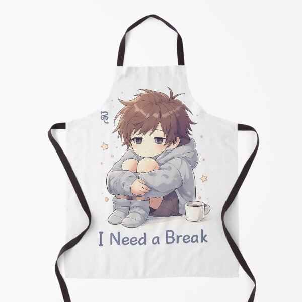 Item preview, I Need a Break - Funny Anime Burnout Tired Mood designed and sold by YNAMREG.