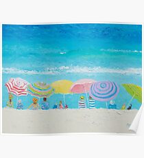 Beach painting - Color of Summer Poster
