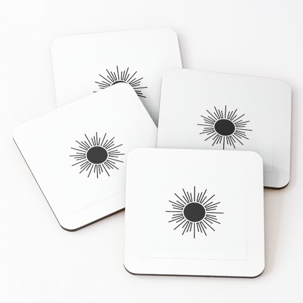 Item preview, Minimalist Sun Line Art | Abstract Sunburst Symbol in Black and White designed and sold by shopwithcare.