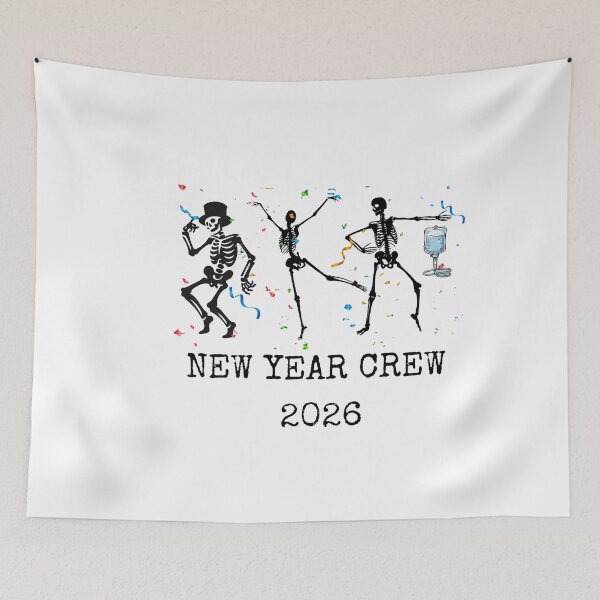 Item preview, Nurse Skeleton New Year Crew 2026 Funny ER ICU Party Humor, Healthcare Crew design designed and sold by adjamine.