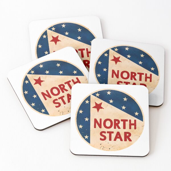 Item preview, Vintage Americana North Star Circular Metal Sign designed and sold by CharlieDesings.