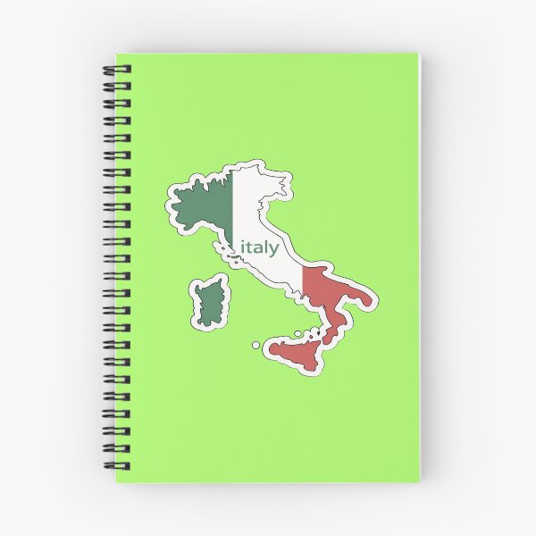 Item preview, Minimal ITALY Map Outline Sticker |Country Shape with with name designed and sold by Soft Strength Studio.