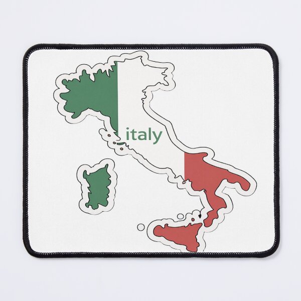 Item preview, Minimal ITALY Map Outline Sticker |Country Shape with with name designed and sold by Soft Strength Studio.