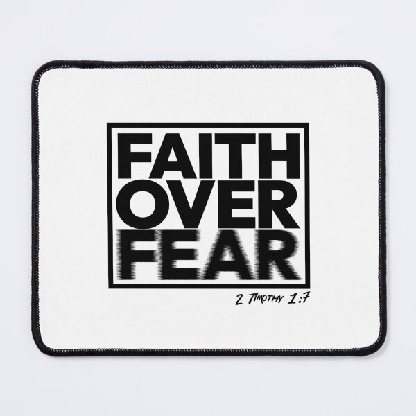 Item preview, Faith Over Fear Minimalist Christian T-Shirt | 2 Timothy 1:7 Bible Verse Inspirational Quote designed and sold by grmnts by KCC.
