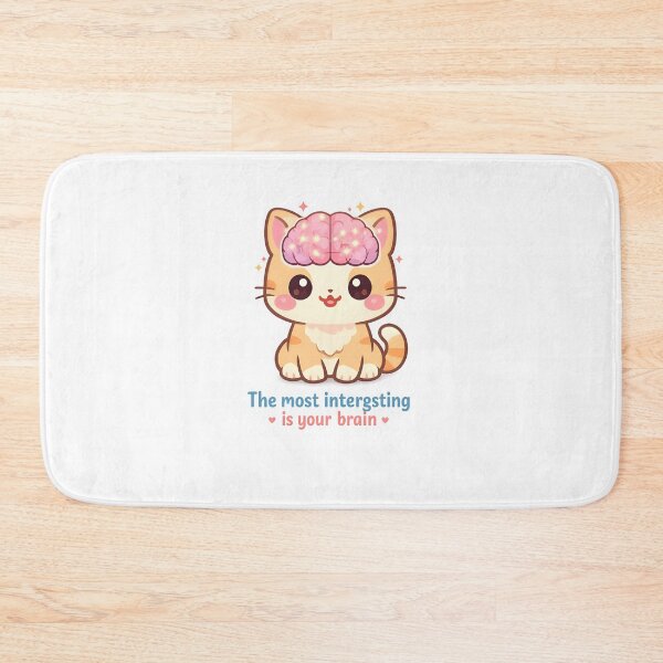 Item preview, The Most Interesting Is Your Brain – Kawaii Veterinary Neurology Cat designed and sold by Bettybee00.