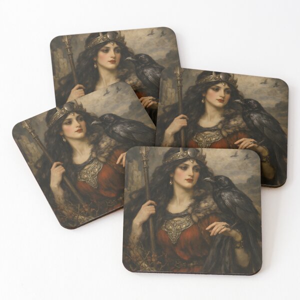 Item preview, Goddess Morrigan with Raven. designed and sold by SoniaSarkali.