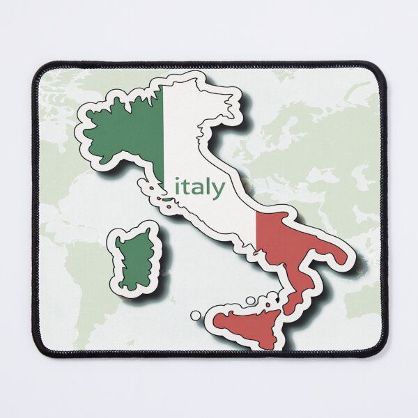 Item preview, A Cute Minimal ITALY Map Outline Sticker |Country Shape with with name designed and sold by Soft Strength Studio.